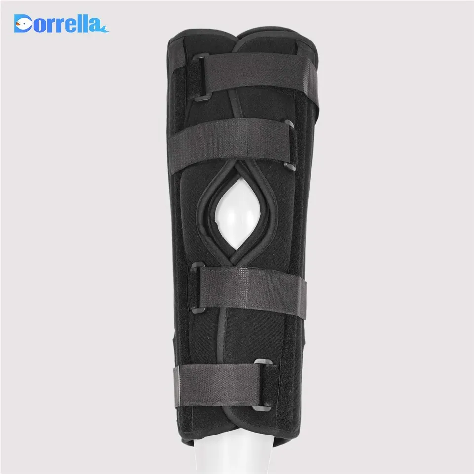 Czarny regulowany stabilizator kolana